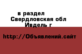  в раздел :  »  . Свердловская обл.,Ивдель г.